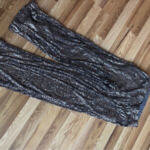 Cable & Gauge Silver Sequin Skirt